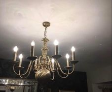 8 lights Brass Chandelier, ceiling fitting