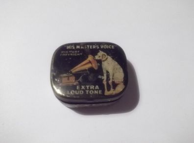 a antique his master voice box with 13 needle