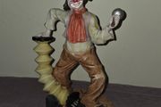 Vintage Japanese made ceramic Clown statue