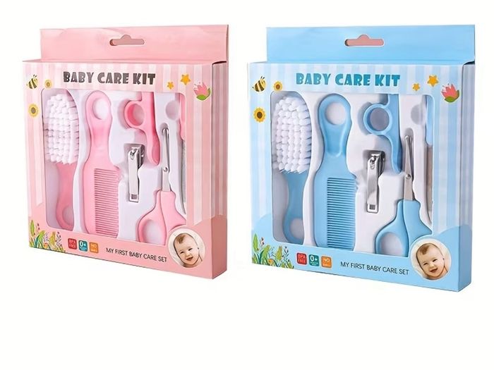 baby hair brush and more stuff in box