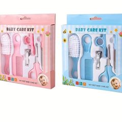 baby hair brush and more stuff in box
