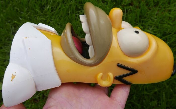 Vintage Rare Homer Shower Radio, Simpsons Radio,Homer Simpson plastic figure - wall mountable (not tested)