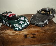 Maisto Porsche and Ferrari display models 1/18 scale