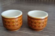Hornsea Vintage Pottery Saffron Egg Cups