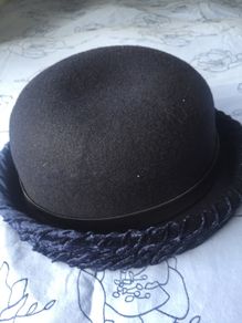 navy wool hat brand new