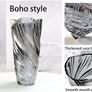 Brand New Glass Flower Vase, 24cm Tall Modern Minimalist Glass Vase Morden Crystal Decorative Handmade Flower Vase. Image 3