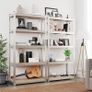 Heavy-duty shelves, set of 2, cellar shelves, storage shelves, 180 x 90 x 40 cm, plug-in shelves, each with a load capacity of up to 875 kg and 5 adjustable shelves, reinforced steel frame, silver Image 7
