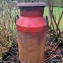 Vintage rustic creamery can Image 2