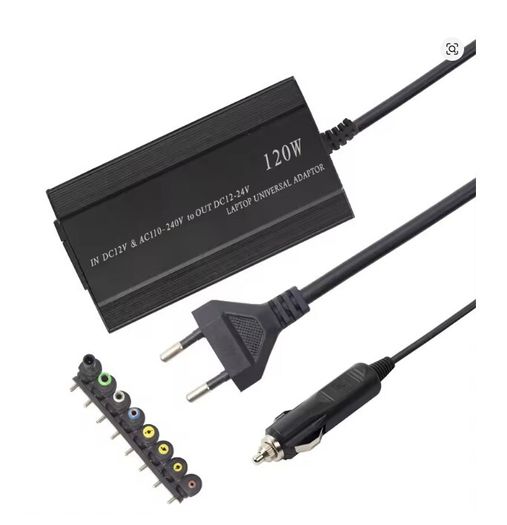 120W Universal Portable AC Laptop Power Adapter 12V-24V Charger (UK Plug)
