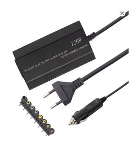 120W Universal Portable AC Laptop Power Adapter 12V-24V Charger (UK Plug)