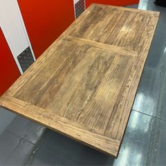 Rustic Solid Wood Trestle Coffee Table
