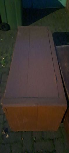 2 Antique Oak Trunks Seats