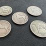 5 Silver Half Crown Coins lot 1 Image 2