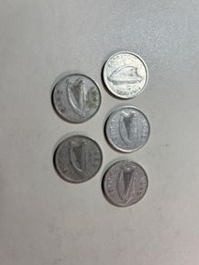 5 Irish 6 pence 6d