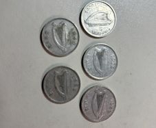 5 Irish 6 pence 6d