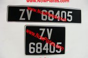 Vintage Number Plates x 2