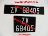 main image for ad Vintage Number Plates x 2