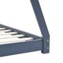 Kids Bed Frame Grey Solid Pine Wood 90x200 cm Image 6