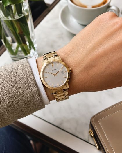 Burberry BU9003 The City Gold Tone Watch