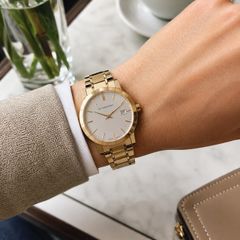 Burberry BU9003 The City Gold Tone Watch