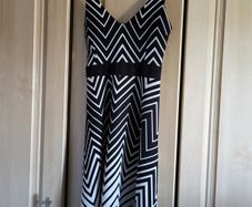 INSIDE Summer dress M black and white