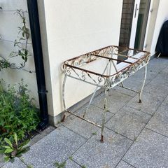 Vintage wrought-iron table