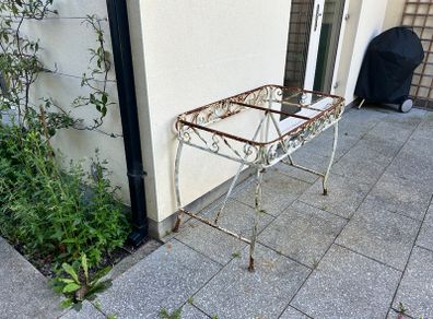 Vintage wrought-iron table