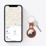 AirTag. Track your keys, wallet, luggage, backpack. Replaceable battery. Water-resistant. One-tap set up with iPhone or iPad. Image 4