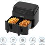 Double Air Fryer - 9L - 2 x 4.5L Independent Cooking Zones - Free 50 Recipe Cookbook- 12 Cooking Programs - Digital LED Display Airfryer - Healthy Oil-free Fryer - Portable Kitchen Appliance (FREE POSTAGE) Image 6