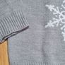 Grey Embroidered Snowflake Jumper Image 4