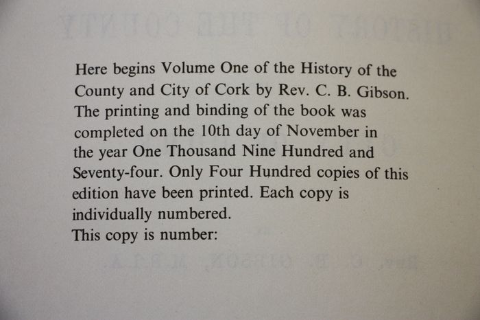 History of the County and City of Cork.