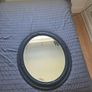 black oval mirror Image 3