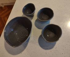 paul Costello serving bowls
