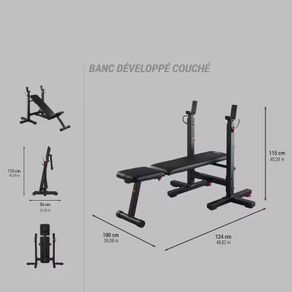 Tiltable Weights Bench with Weights