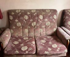 2 Armchairs, and sofa 2 seater