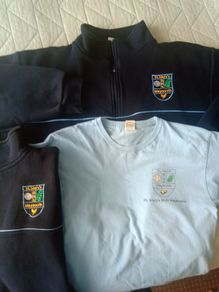 St Marys BNS Maynooth school uniform sweatshirt and T-shirt