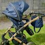 Junama Rose gold handcraft pram pushchair travel system Image 9