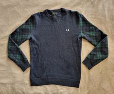 Fred Perry Classic Crew Neck Jumper Size M vintage male men's woolen warm