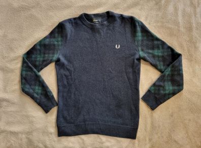 Fred Perry Classic Crew Neck Jumper Size M vintage male men's woolen warm