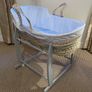 Mosses Basket with Basket Stand - Mamas and Papas (Perfect Condition) Image 3