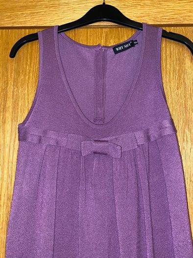 Purple pinafore dress