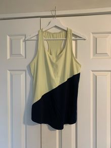 Goodmove Yellow & Navy Sports Top