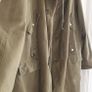 Oasis Reunion Ready !!! Indie Khaki 100% cotton parka Sz M/ L (Measures 24 inches pit to pit) Image 9