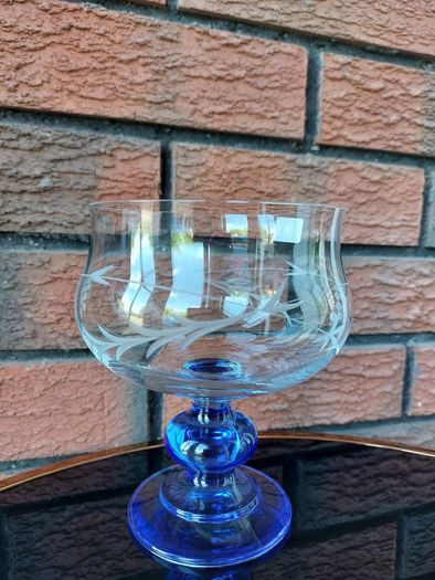 Vintage Duiske Irish Handcut Footed Bowl