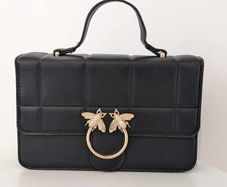 Black Quilted Top Handle Cross Body Bag - BRAND NEW