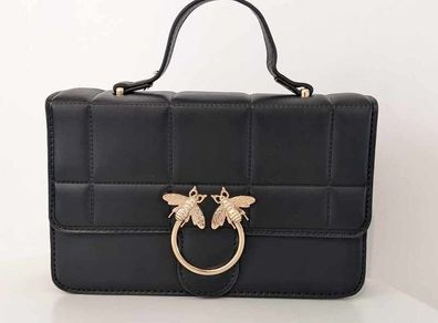 Black Quilted Top Handle Cross Body Bag - BRAND NEW