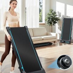 Under Desk Treadmill for Home, 2.75HP Quiet Portable Treadmill, Bluetooth App Magnetic Remote Control, 300LBS Capacity, LED Display