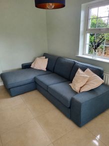 Ikea Kivit 2 seat sofa and chaise long