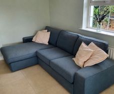 Ikea Kivit 2 seat sofa and chaise long