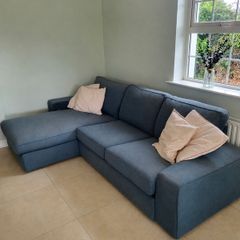 Ikea Kivit 2 seat sofa and chaise long
